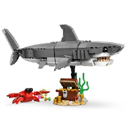 lego creator feroz tiburon con cofre del tesoro (lego - 31381)