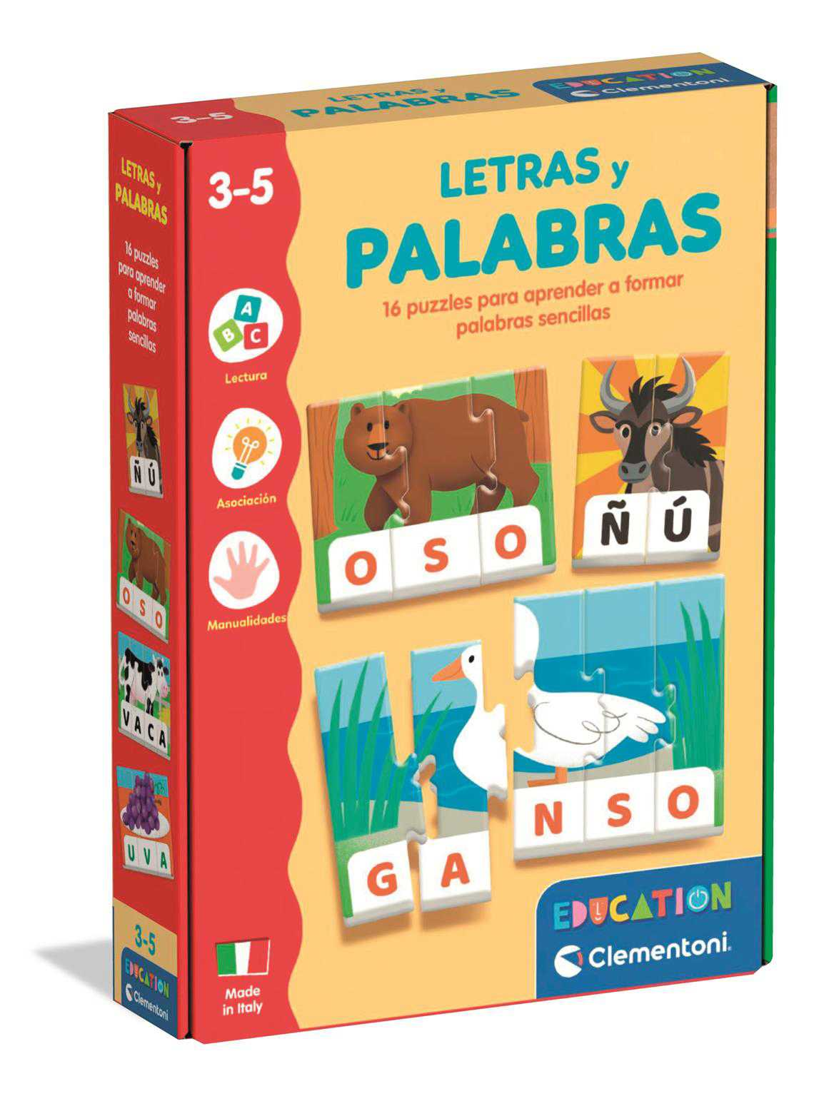 clementoni education letras y palabras (clementoni - 55595)
