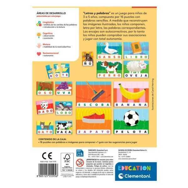 clementoni education letras y palabras (clementoni - 55595)