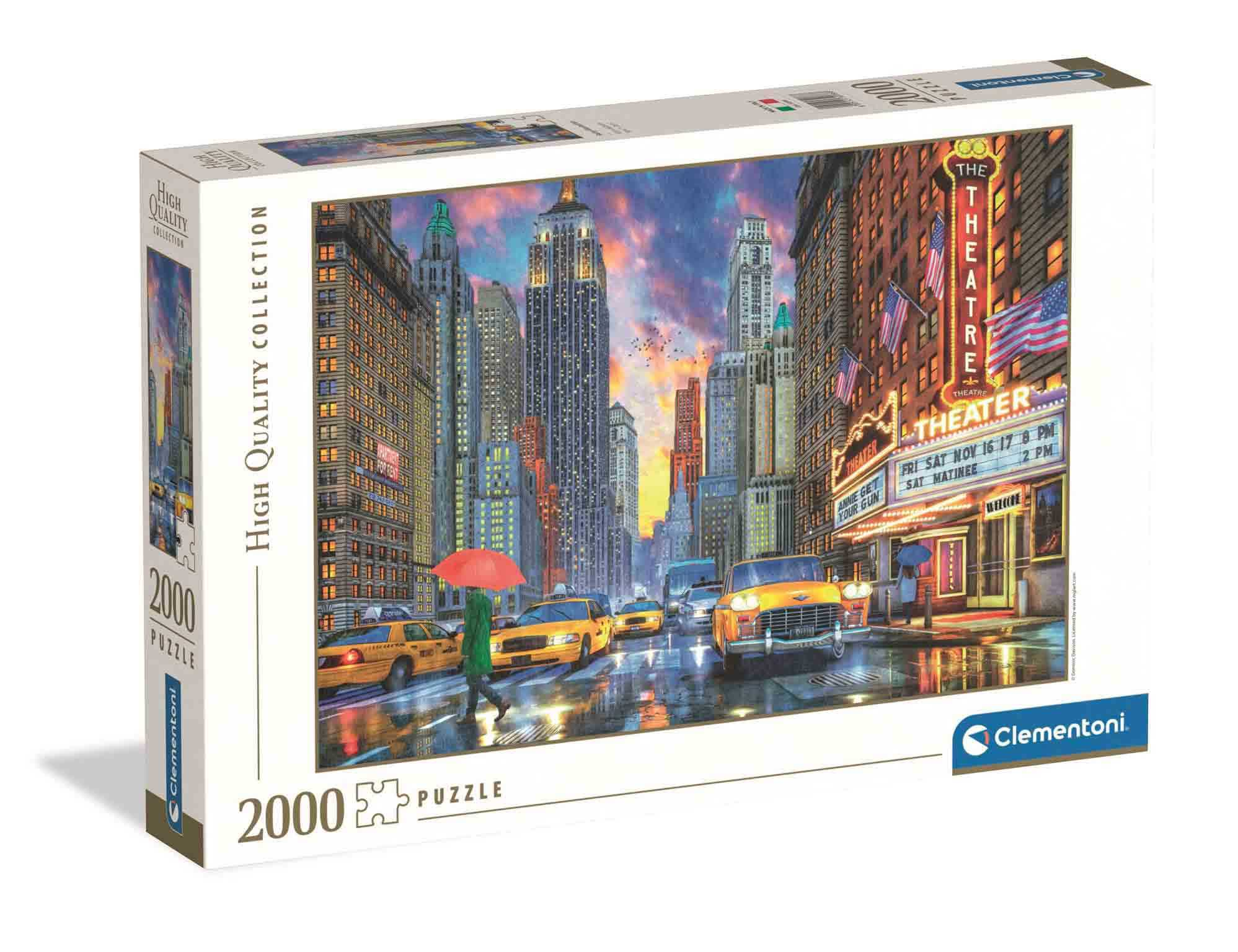 puzzle 2000 piezas hqc manhattan lluvioso (clementoni - 32086)