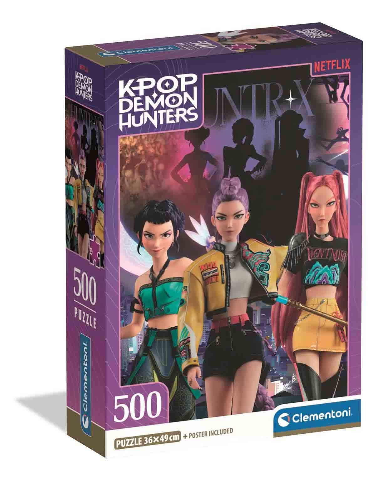 puzzle 500 pzas k-pop demon hunters ii (clementoni - 35626)