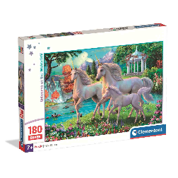 puzzle 180 pzas super unicornios en la cascada (clementoni - 29794)
