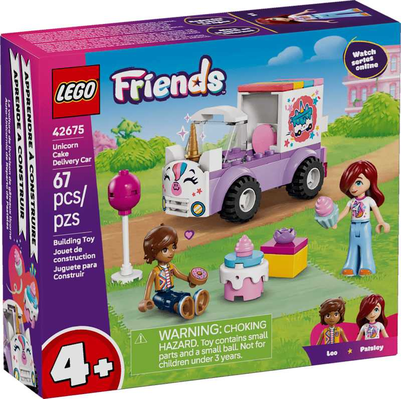 lego friends coche unicornio de reparto de pasteles (lego - 42675)