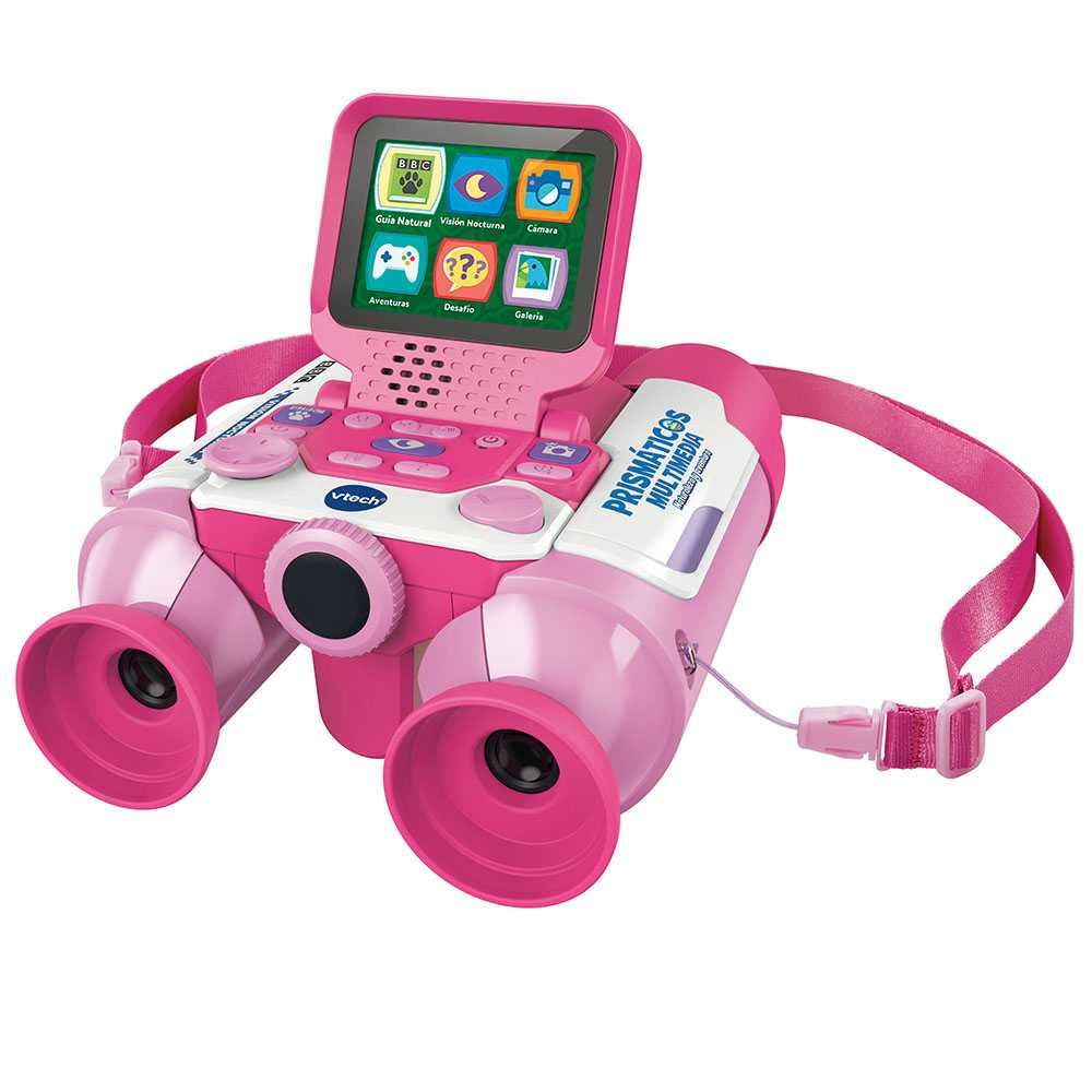 vtech prismaticos multimedia naturaleza rosa (vtech - 618657)