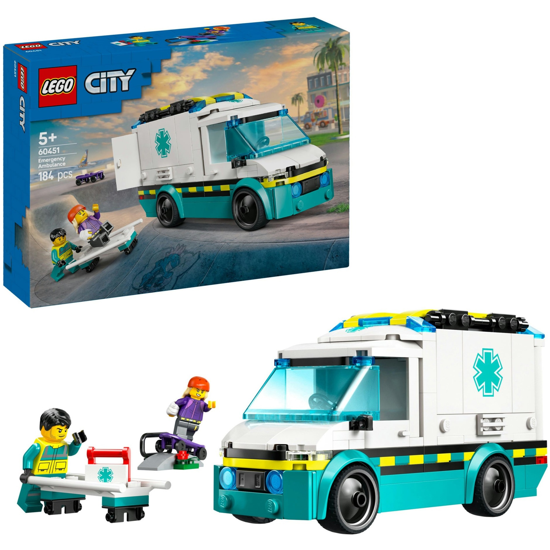 lego city ambulancia de emergencias (lego - 60451)