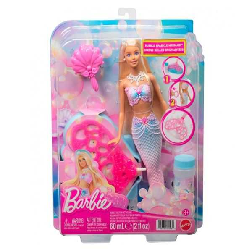 barbie fantasia sirena pompas de jabon (mattel - jlw56)
