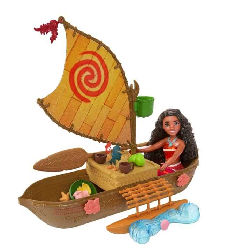 disney vaiana 2 muÑeca y canoa (mattel - jln22)