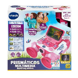 vtech prismaticos multimedia naturaleza rosa (vtech - 618657)