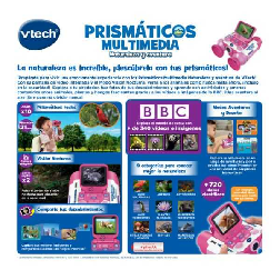 vtech prismaticos multimedia naturaleza rosa (vtech - 618657)
