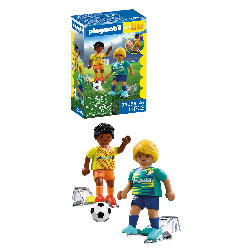 playmobil jugadores de futbol (playmobil - 72058)