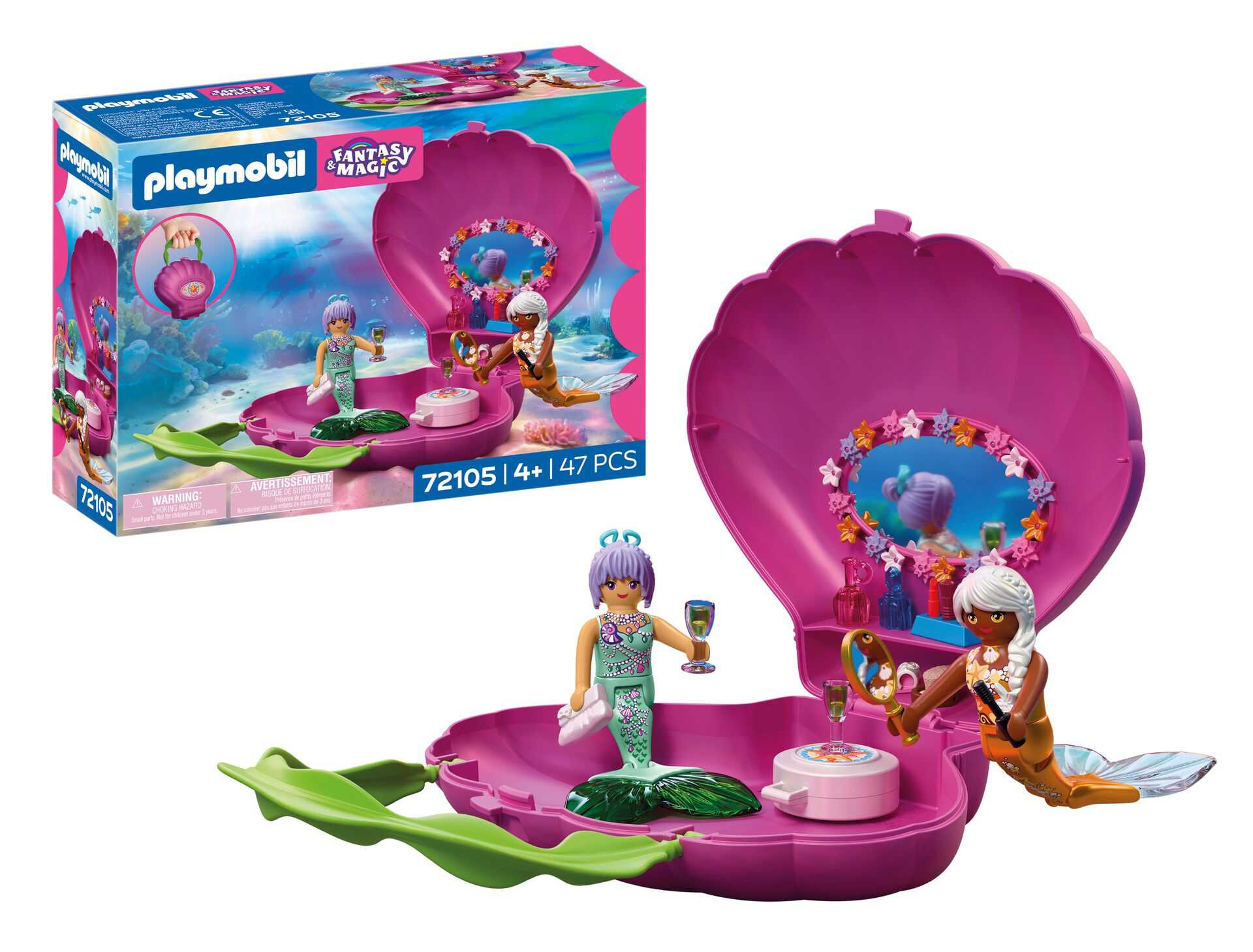 playmobil bolso de concha con sirena (playmobil - 72105)