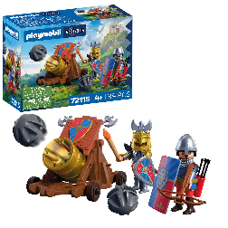 playmobil caÑon de fuego de caballeros leon (playmobil - 721159)
