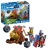 playmobil caÑon de fuego de caballeros leon (playmobil - 721159)