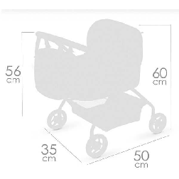 botanic mi primer coche de muÑecas hasta 42 cm (decuevas toys - 86068)