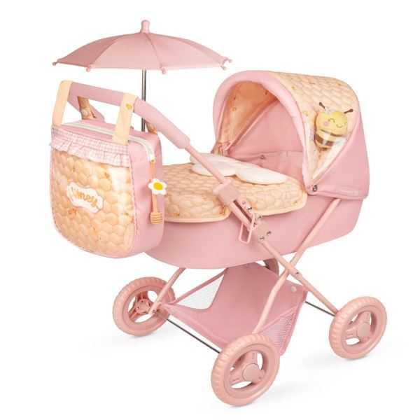 honey coche de muÑeca plegable con sombrilla y bolso hasta 48 cm (decuevas toys - 85070)
