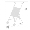 honey silla de muÑecas plegable para muÑcas de hasta 48 cm (decuevas toys - 90070)