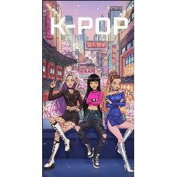 k-pop las guerreras toalla playa micro 70x140 cm (new import - nw1817)