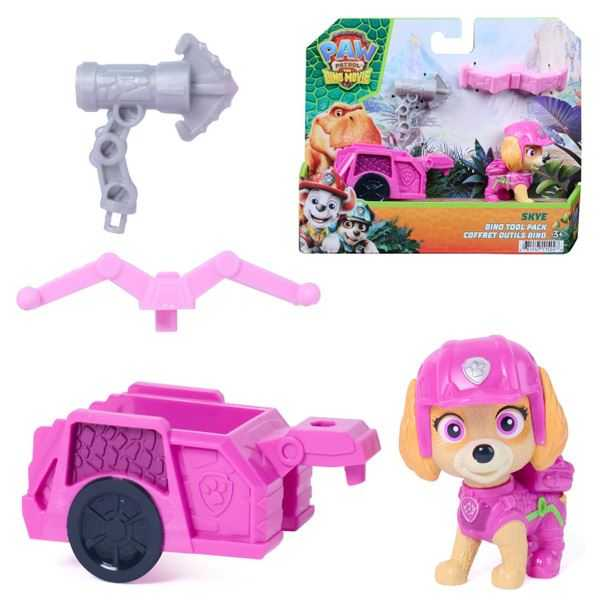 paw patrol figura dino tool pack skye (spin master - 6076022)