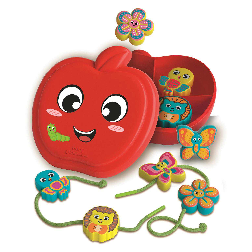 montesori manzana juego de lazos (clementoni - 17600)