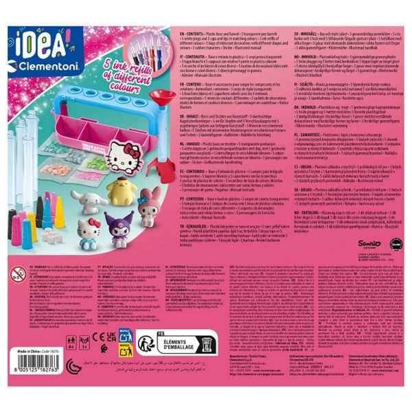 idea clementoni create your hello kitty pens (clementoni - 18276)