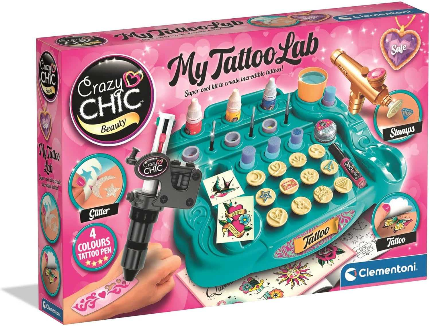 crazy chic nuevo estudio de tattoo (clementoni - 18260)