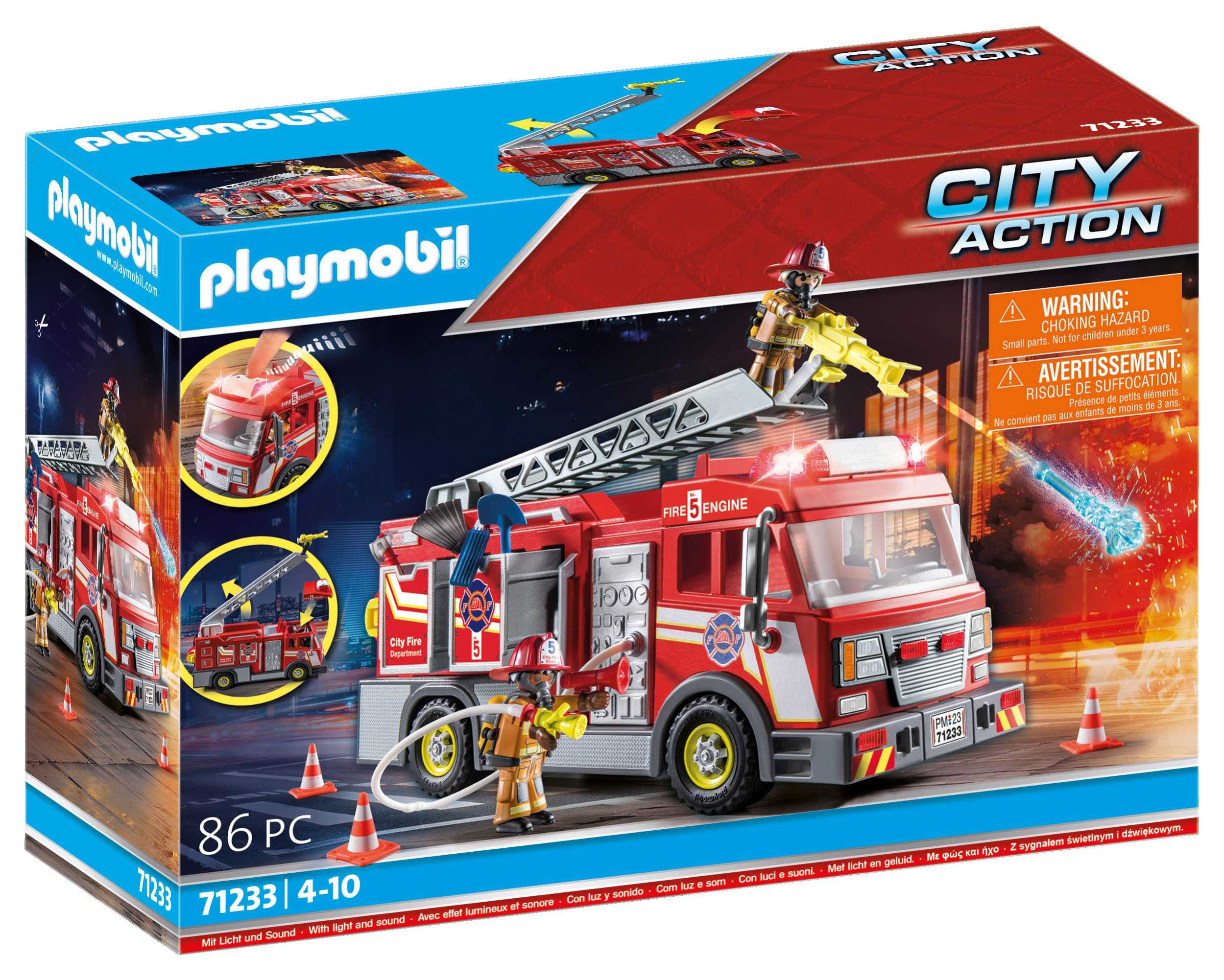 playmobil camion de bomberos (playmobil - 71233)