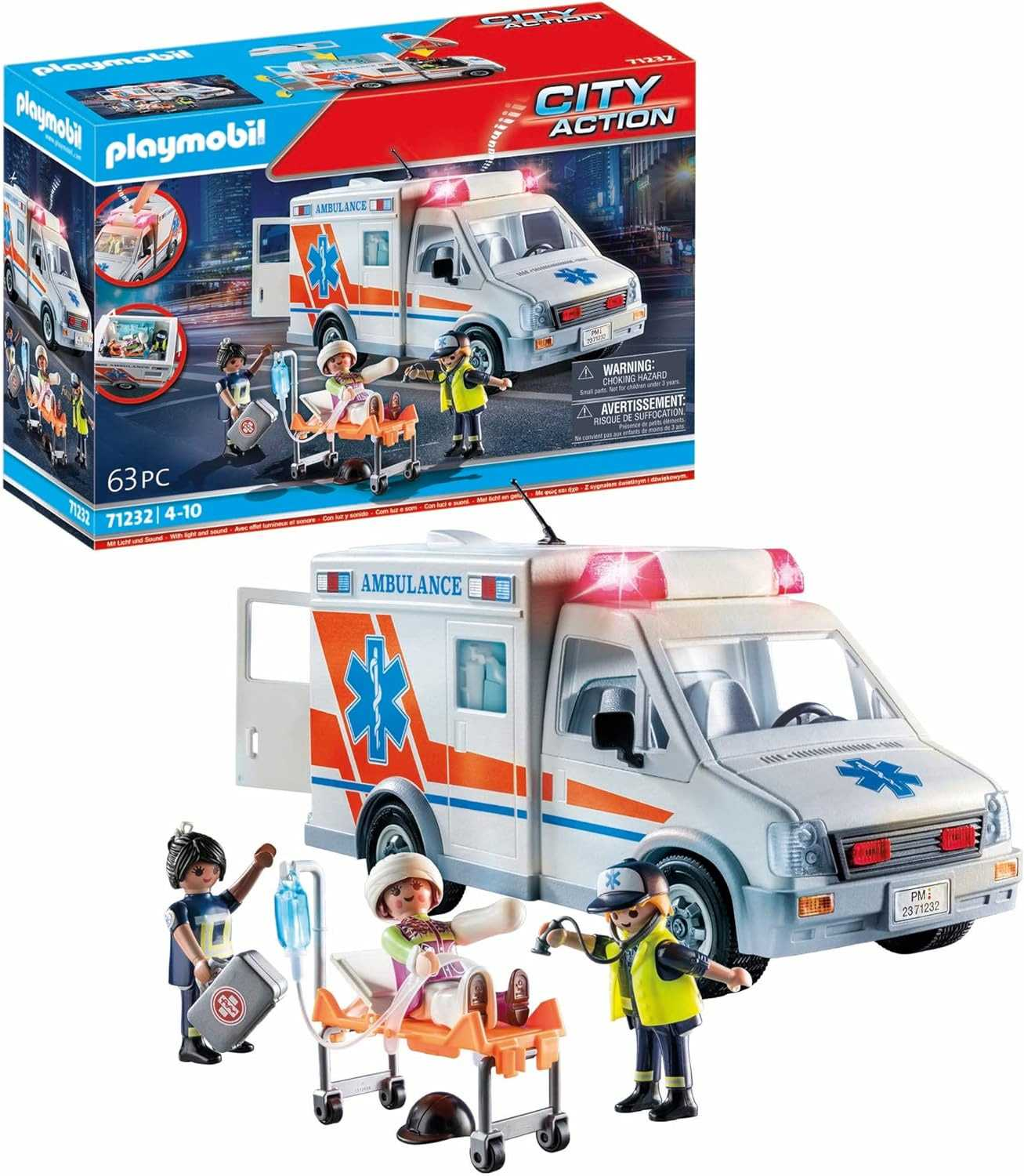 playmobil ambulancia (playmobil - 71232)