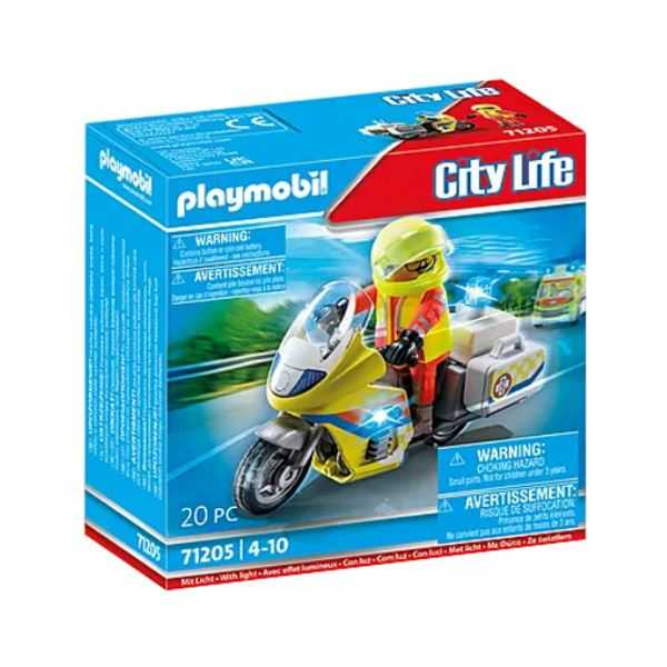 playmobil moto de emrgencias con luz intermitente (playmobil - 71205) playmobil moto de emrgencias con luz intermitente (playmobil - 71205)