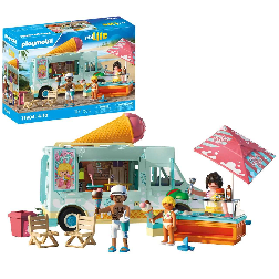 playmobil camion de helados con tienda de surf (playmobil - 71904)