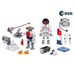 playmobil astronauta de la esa con robot (playmobil - 72014)