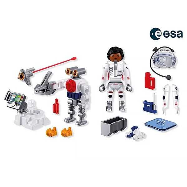 playmobil astronauta de la esa con robot (playmobil - 72014)
