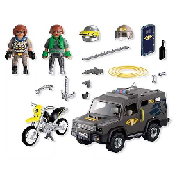playmobil vehiculo tactico de las fuerzas especial (playmobil - 72066