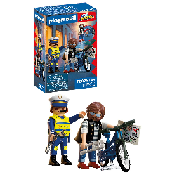 playmobil robo de bicicleta (playmobil - 720769