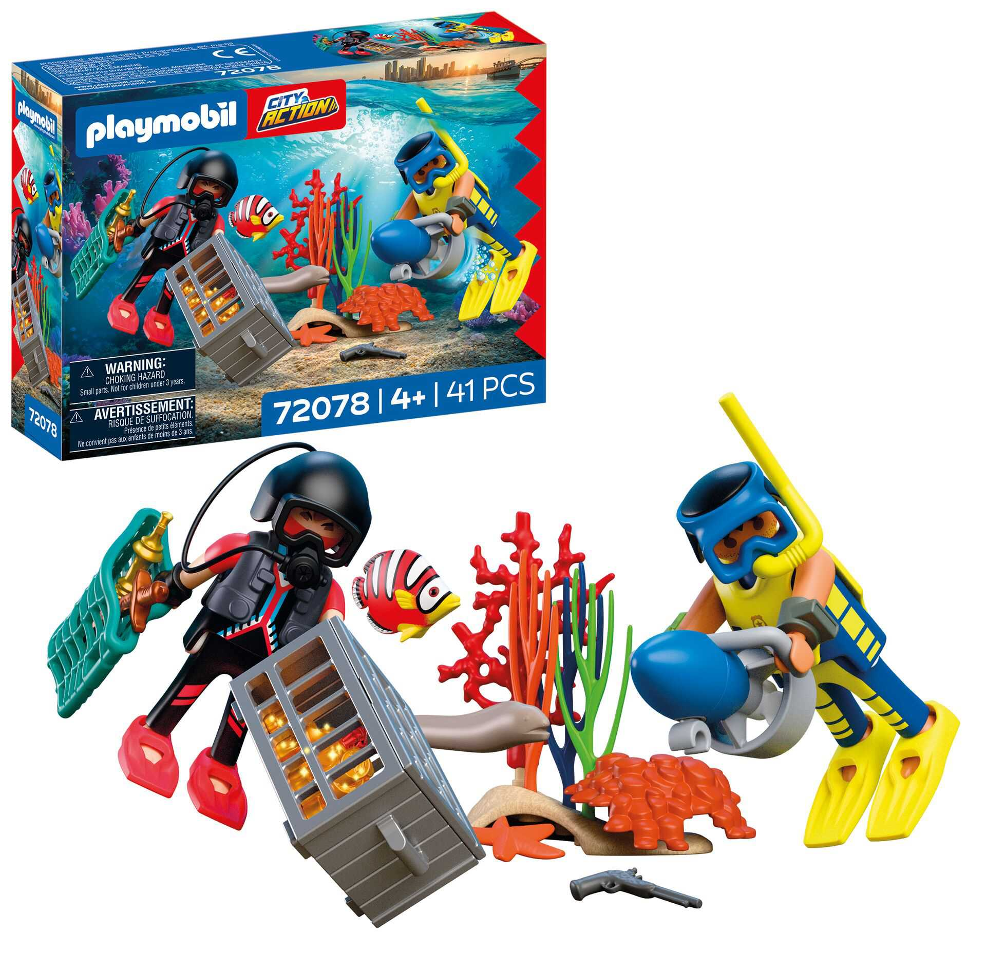 playmobil policia buzo con tesoro (playmobil - 72078) playmobil policia buzo con tesoro (playmobil - 72078)
