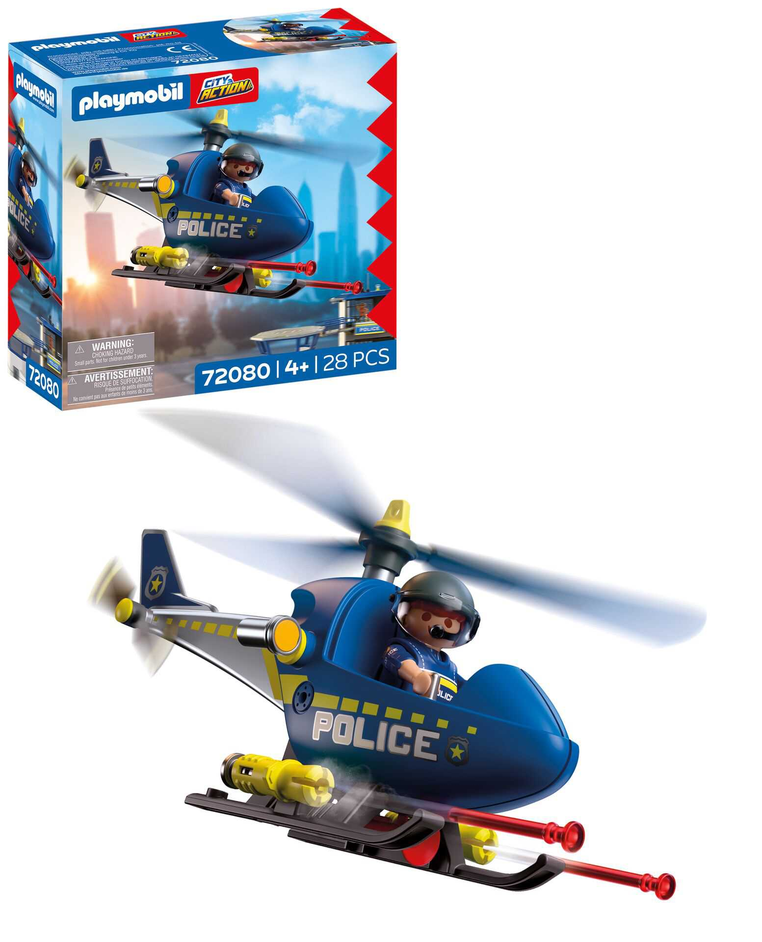 playmobil helicoptero de policia con radar (playmobil - 72080) playmobil helicoptero de policia con radar (playmobil - 72080)