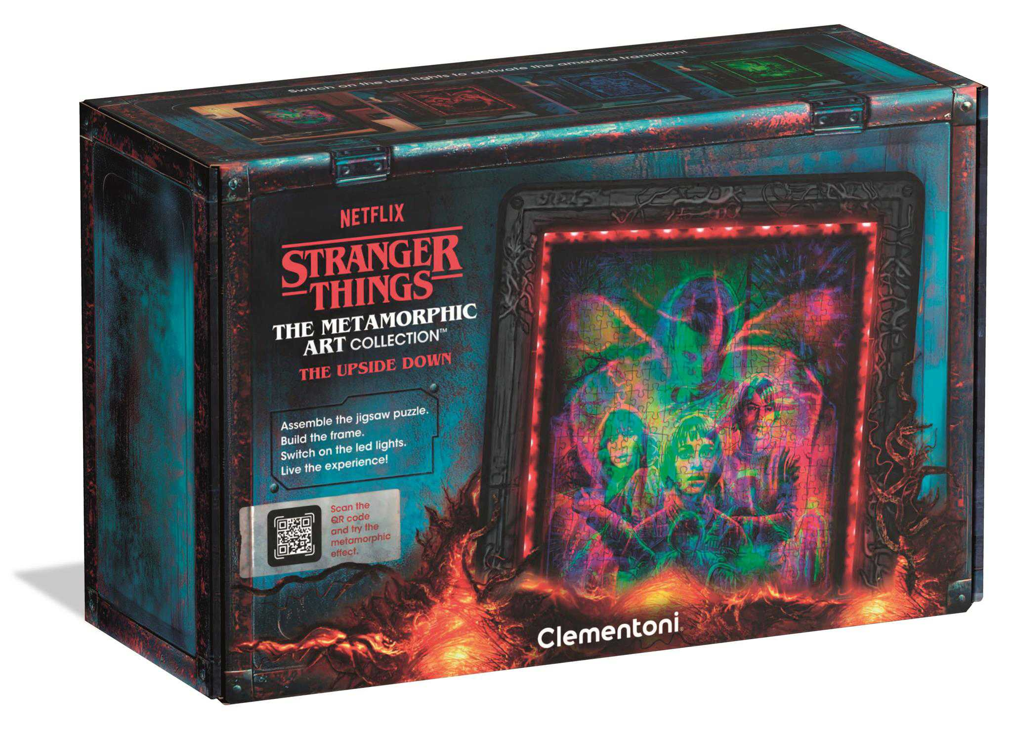 stranger things puzzle 520 piezas the upside down (clementoni - 35155)