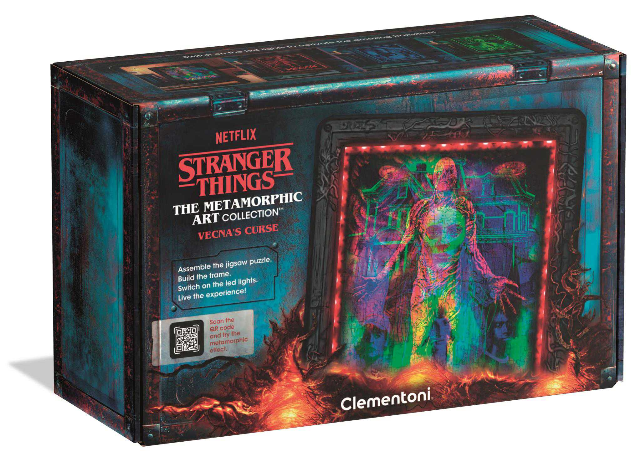 stranger things puzzle 520 pzas vecnas curse (clementoni - 35610)