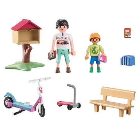 playmobil intercambio de libros (playmobil - 71511)