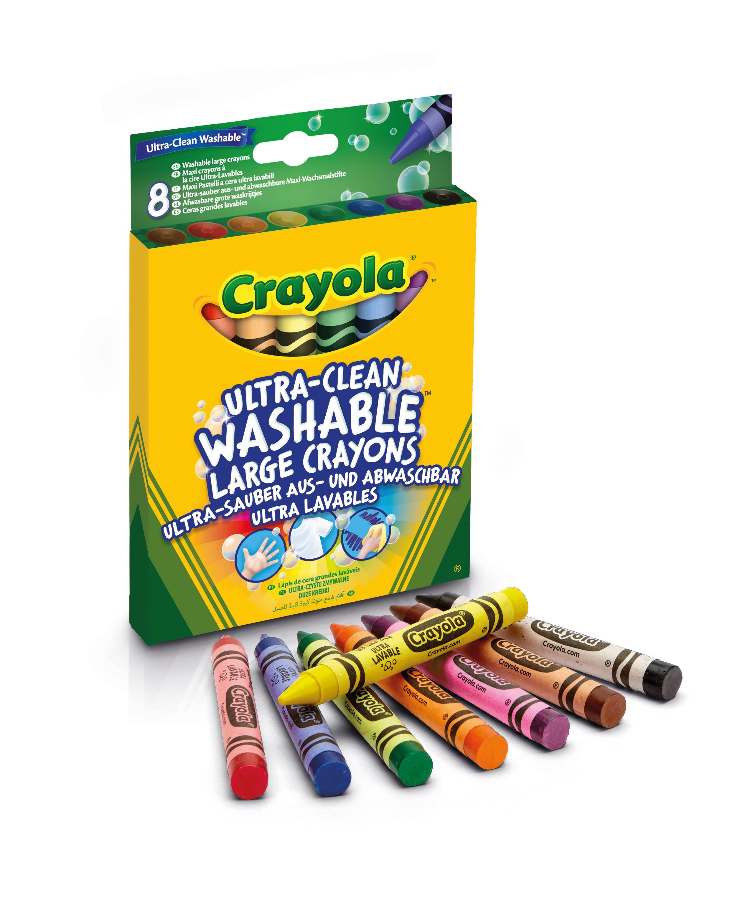crayola 8 maxi ceras ultra lavables (crayola - 52-3282)