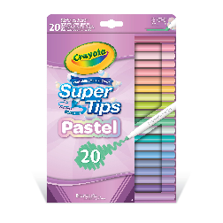 crayola 20 rotuladores lavables pastel (crayola - 58-7517)