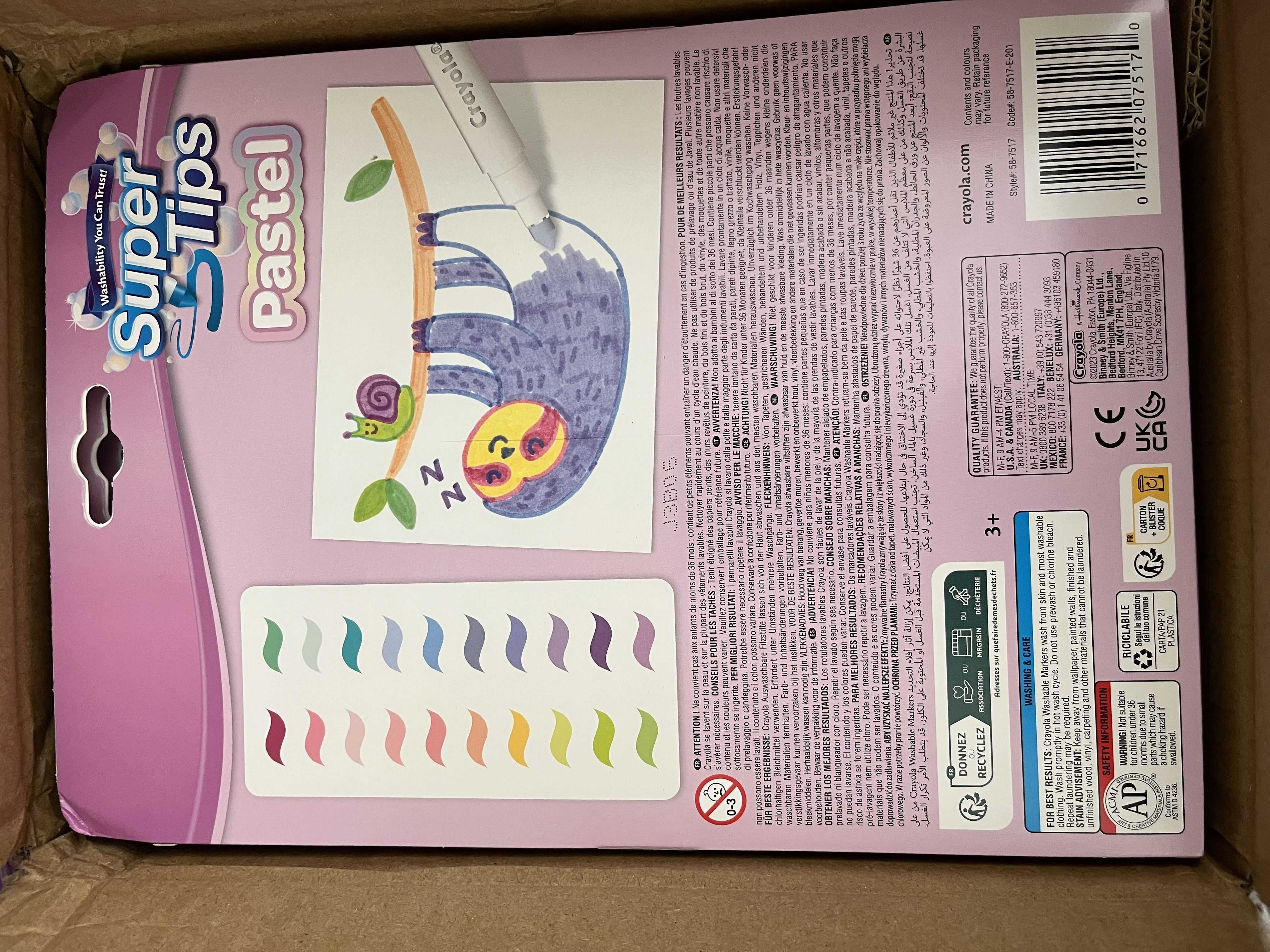 crayola 20 rotuladores lavables pastel (crayola - 58-7517) crayola 20 rotuladores lavables pastel (crayola - 58-7517)
