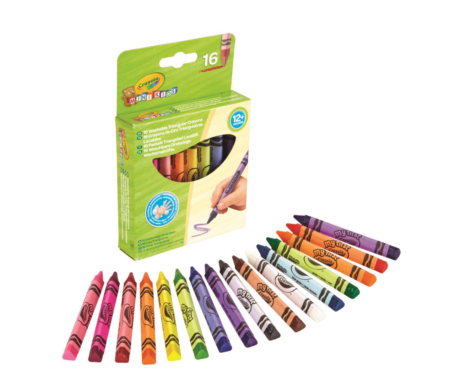 crayola 16 ceras triangulares lavables