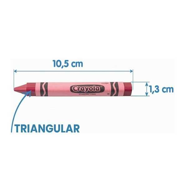 crayola 16 ceras triangulares lavables