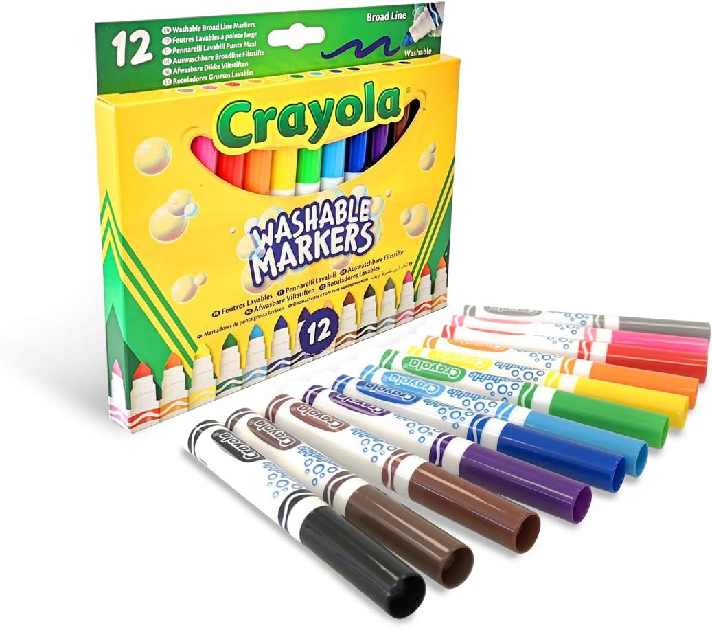crayola 12 rotuladores lavables maxi punta (crayola - 58-8340) crayola 12 rotuladores lavables maxi punta (crayola - 58-8340)