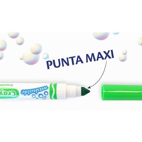 crayola 12 rotuladores lavables maxi punta (crayola - 58-8340) crayola 12 rotuladores lavables maxi punta (crayola - 58-8340)