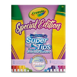 crayola 100 rotuladores super punta pastel (crayola - 58-5154)