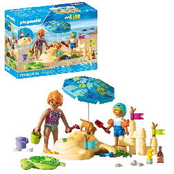 playmobil diversion familiar en la playa (playmobil - 71906)