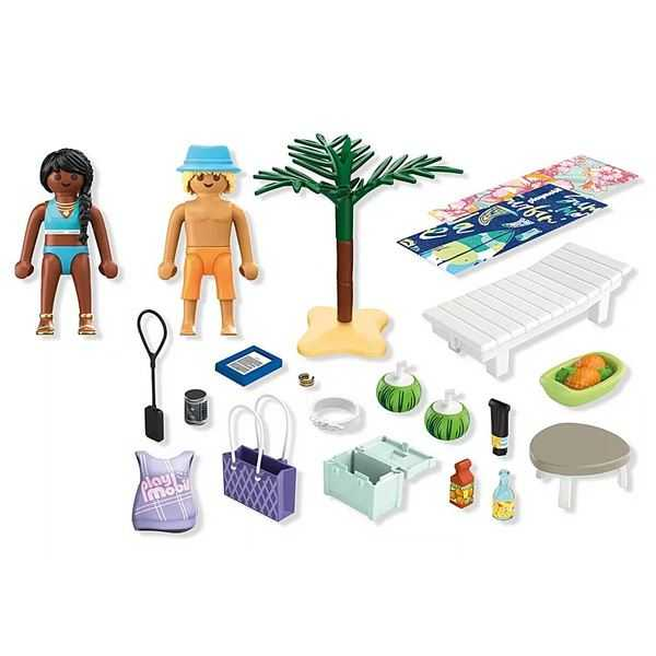 playmobil pareja en la playa (playmobil - 71908)