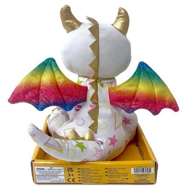 crayola colorea tu peluche dragoncito + 3 rotuladores (crayola - 213213)