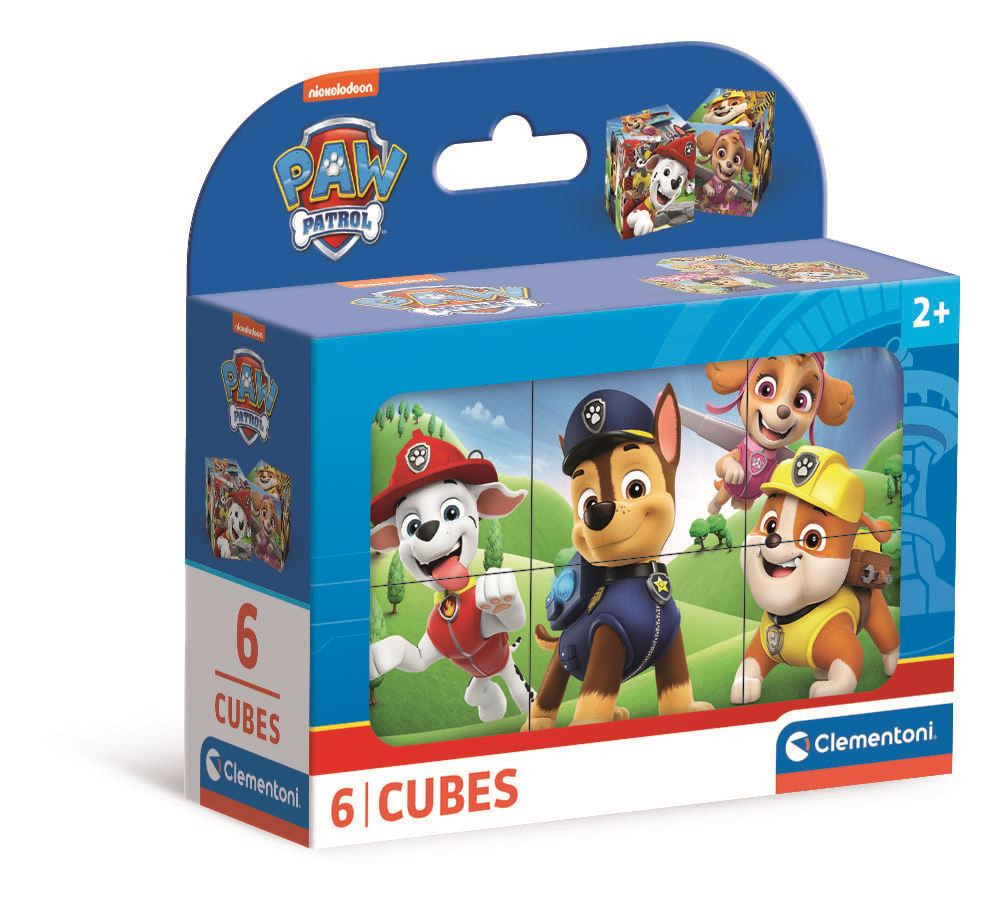 paw patrol rompecabezas 6 cubos (clementoni - 40658)